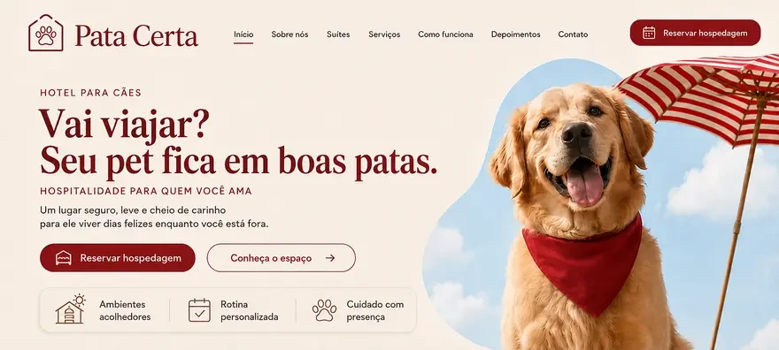 Resultado desktop do estudo Pata Certa